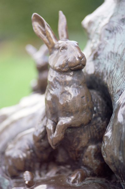 Rabbit (detail) by George James Frampton